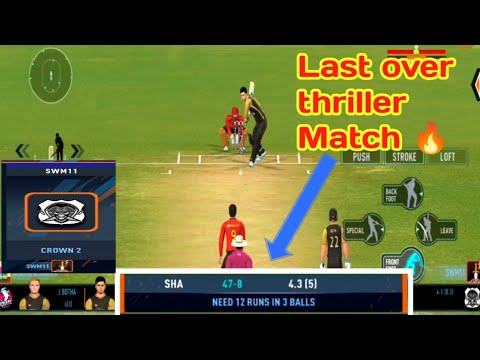 Real cricket 24 Multiplayer Game Last Ball thriller Match 🔥 , RC 24 ...