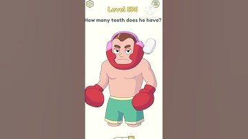 DOP2 level 596 how many teeth does he have #shorts #gameplay #dop #shortvideos #game #shortsbeta