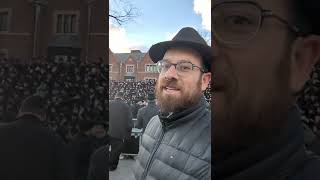 taking a class photograph with 5,000 Chabad Rabbi's from around the world in Crown heights, Brooklyn