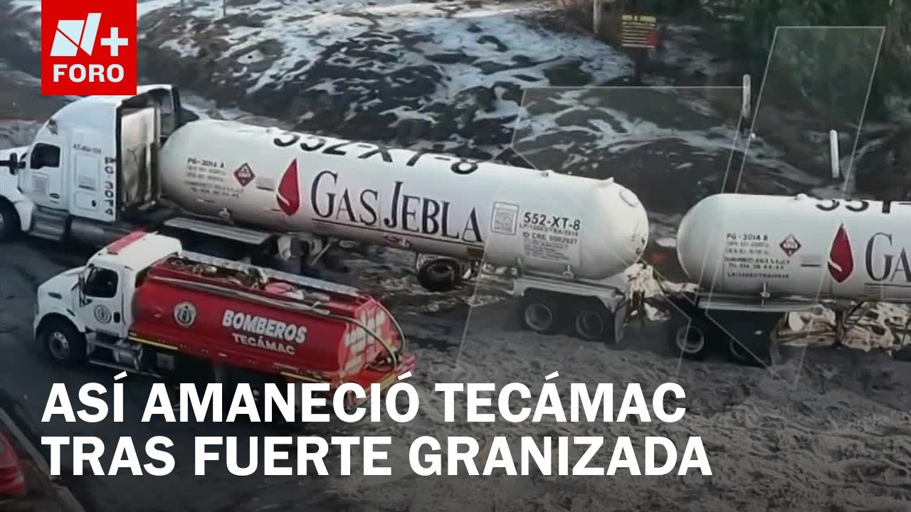 Así se Ve Desde el Aire la Granizada que Azotó a Tecámac, Edomex