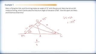 Math 2201 - Ch.3 Sec.3.2 - Contextual Problems and the Sine Law - Review Questions