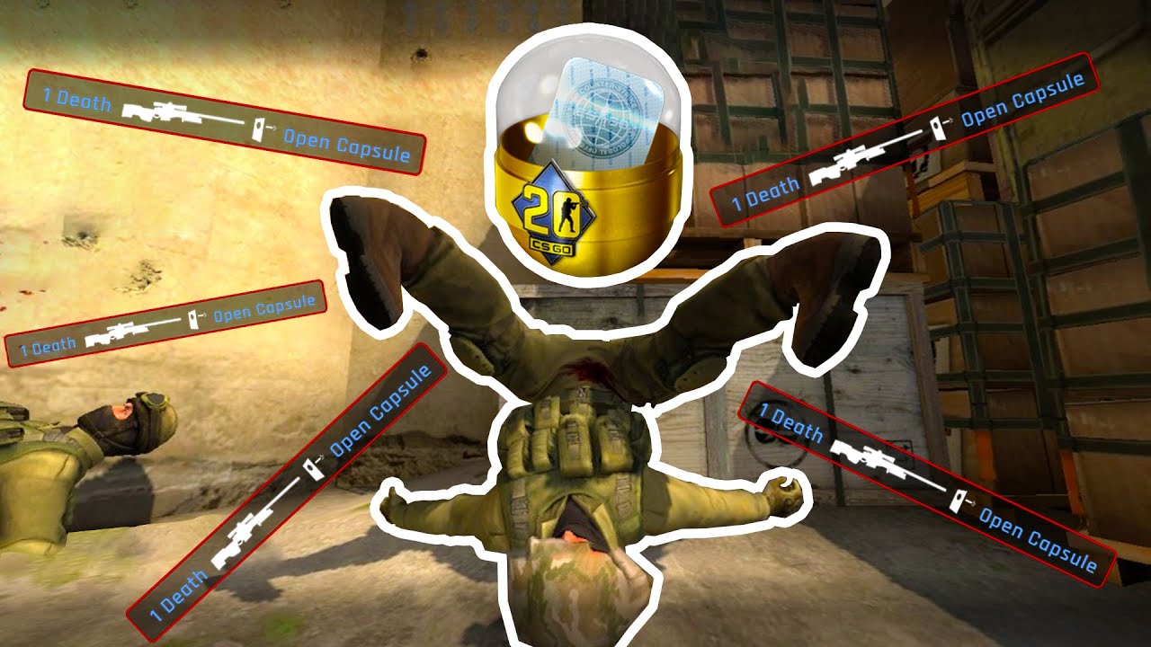 1 DEATH = 1 CAPSULE LIVE! (CS:GO) - YouTube