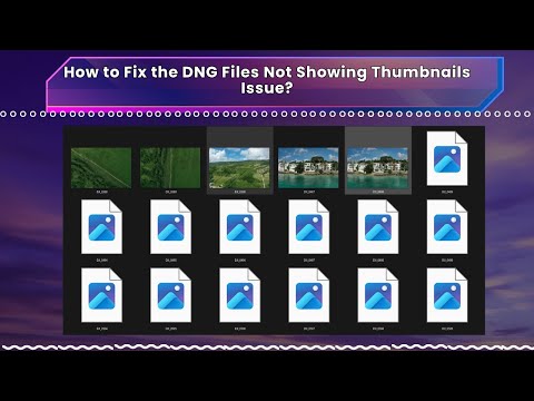 How to Fix the DNG Files Not Showing Thumbnails Issue