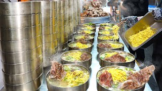 bone kalguksu(chopped noodle soup) / Korean street food