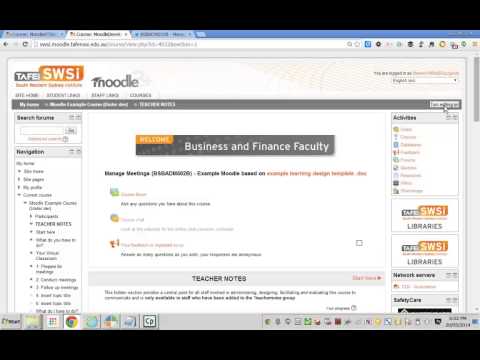 Linking Moodle Course to Equella Files