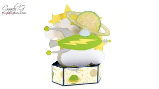 Spaceship Pop Up Card SVG Assembly Tutorial