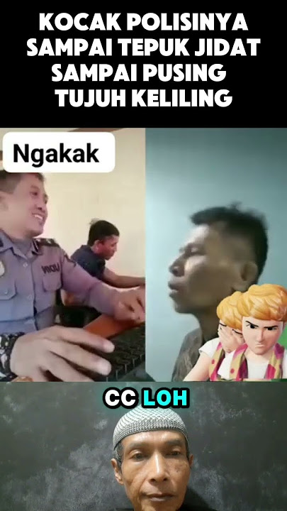 Ngakak polisinya sampai tepuk jidat #lucu #ketawa #ngakak #komedi #kocak #lucuabis