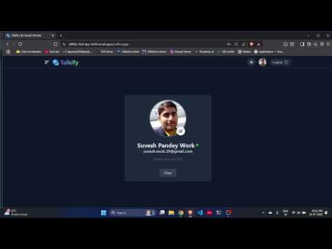 Talkify - A real time chat application