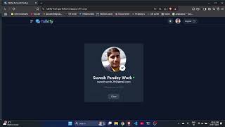 Talkify - A real time chat application screenshot 1