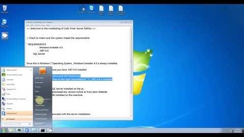 Installing Cafe Timer - Server Edition on Windows 7