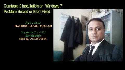 Camtasia 9 Installation windows 7 and Problem solved or Error Fixed