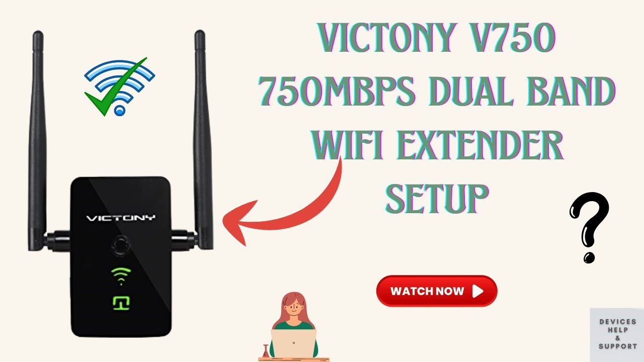 Настройка Wi-Fi-расширителя Victony V750 | Руководство по ручной настройке двухдиапазонного ретра...