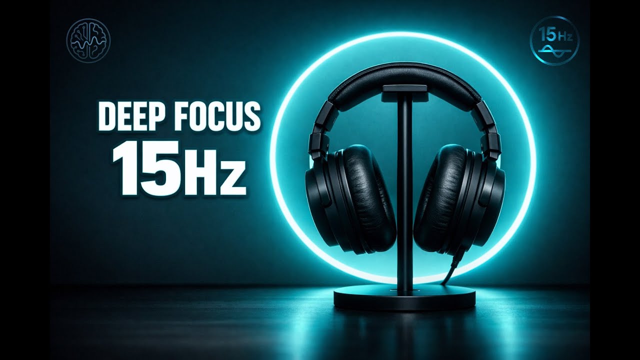 Deep Work Music – 15Hz Betawaves + Brown Noise 1 Hour, No Vocals