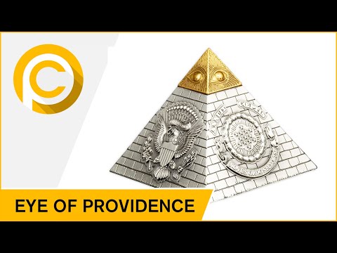 EYE OF PROVIDENCE Pyramid 5 Oz Silver Coin 5 Barbados 2023