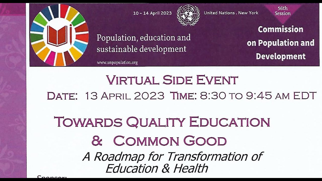 Towards Quality Education Common Good 56th CPD Side Event A Towards quality education common good 56th cpd side event a