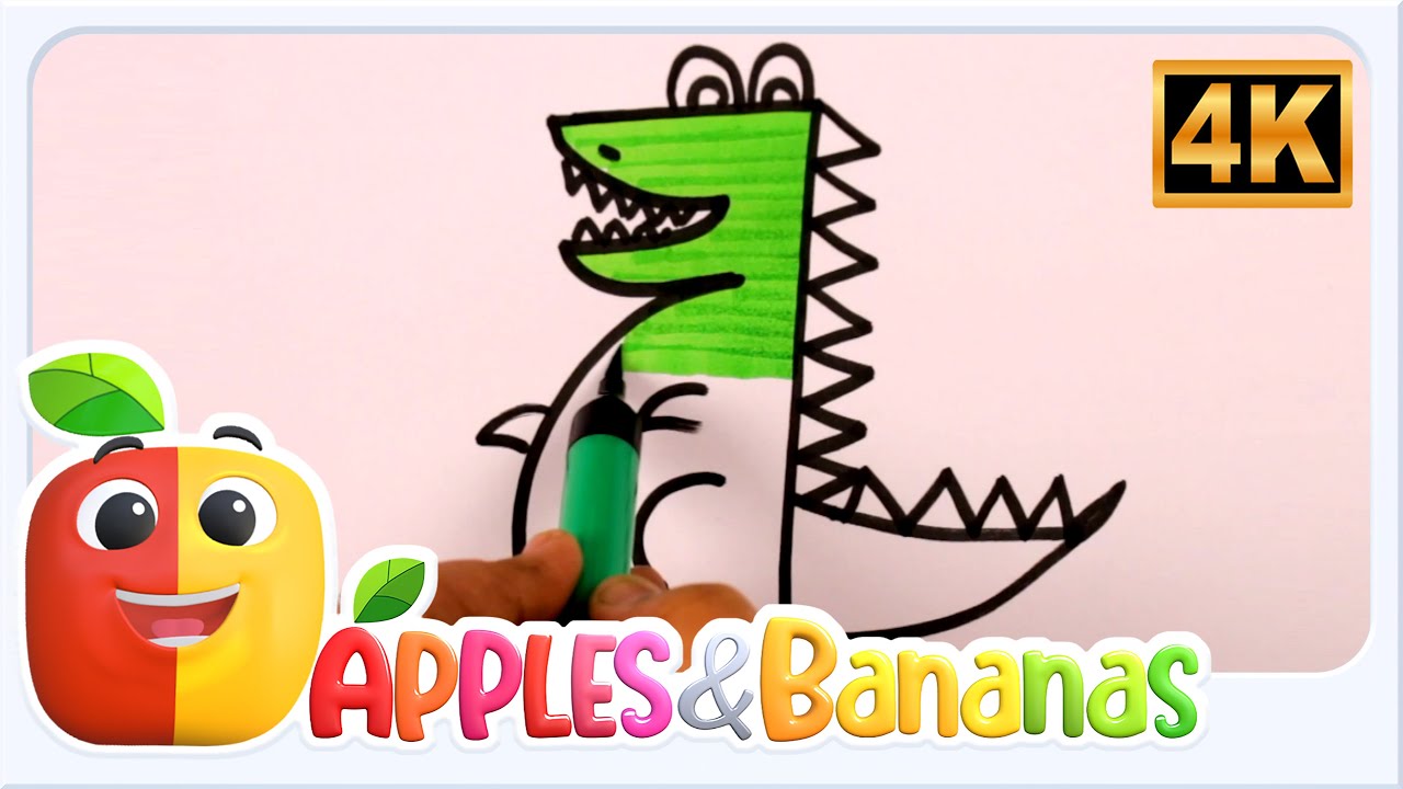 How To Draw and Color a Cute Crocodile | Easy Drawing for Childrens