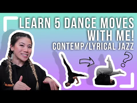 Learn 5 Contemporary/Lyrical Jazz Moves with me