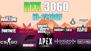RTX 3060 + i3 12100F : Test in 12 Games - i3-12100F Gaming