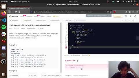 LeetCode 1342. Number of Steps to Reduce a Number to Zero | JavaScript