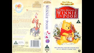 Opening Of The Many Adventures Of Winnie The Pooh 1997 Uk Vhs