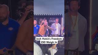 Josh Hokit’s Ceremonial Weigh in at #freedom250 #ufc #ufcwhitehouse #joshhokit #derricklewis