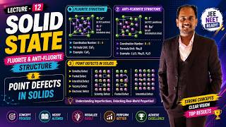 #solidstateclass12 Lec-12 #Fluorite & Anti-Fluorite Structure #Points Defects in solids