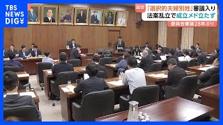 「選択的夫婦別姓」28年ぶり国会審議入り　立憲・国民・維新の“法案乱立”で今国会成立のめど立たず｜TBS NEWS DIG