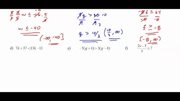 ALG1H 6 3 Solving Multi Step Inequalities