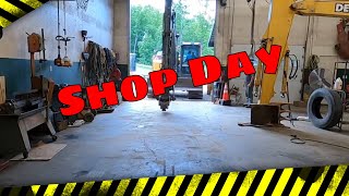 The rain has caught us its maintenance day/week  in the shop