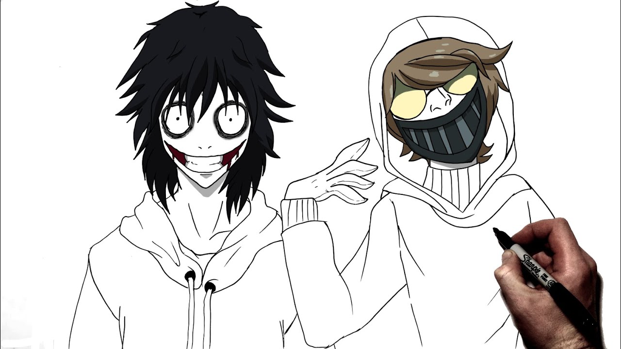 Drawing JEFF THE KILLER in Different Styles (SCARY) 