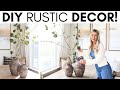 DIY RUSTIC BRANCH AND AGED VESSELS || HIGH-END HOME DECOR ON A BUDGET || HOME DECORATING IDEAS