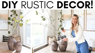 DIY RUSTIC BRANCH AND AGED VESSELS || HIGH-END HOME DECOR ON A BUDGET || HOME DECORATING IDEAS