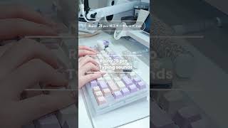 【WOBKEY】Rainy75pro 打鍵音 #asmr #keyboard #mechanicalkeyboard #typing #rainy75 #keycaps #keyboardasmr