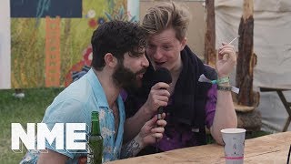 Foals at Glastonbury: a quick chat straight after their secret set