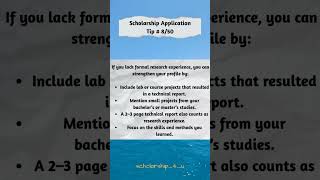 Scholarship Tips #highereducation #scholarship #scholarshipguide #internationaleducation #university