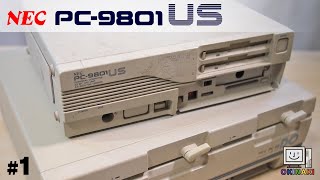 NEC PC-9801 UV 旧型 ジャンク 稀有品 PC-9801USのジャンクをいじって