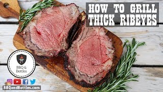 Make sure you get an even level of doneness all the way through your
ribeyes when you're grilling thick steaks. we'll talk our approach to
season...