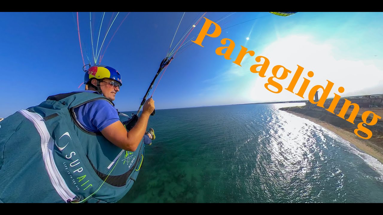 Paragliding Fly in a strong and wrong wind direction.  