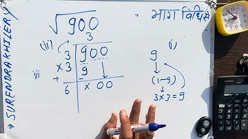 900 Square Root | Vargarmul | Square Root By Division Method | Vargmul भाग विधी से Kaise Nikale