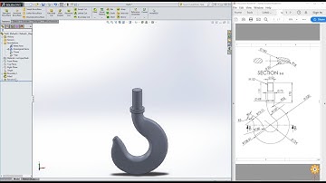 Using Boundary Boss feature to create a hook in SolidWorks  |#29| PCE | Prof. Binsu Babu