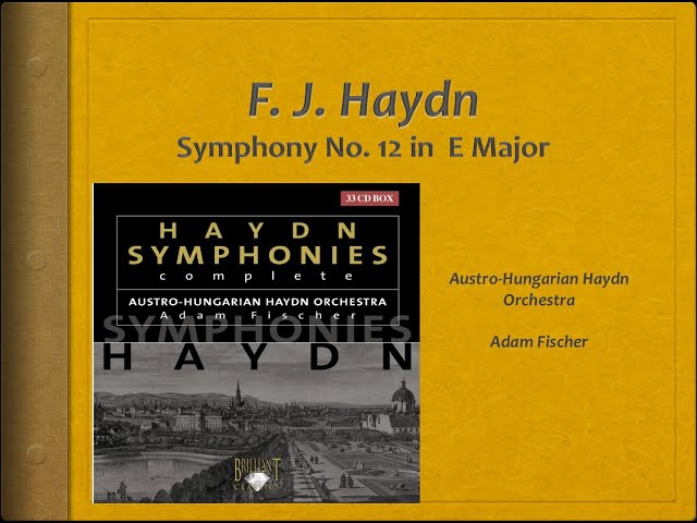 Haydn, Symphony 12 - Video Score - Adam Fischer - YouTube