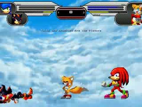 Sonic/Shadow vs. Tails/Knuckles Mugen Battle - YouTube