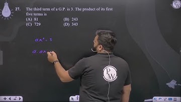 The third term of a G.P. is 3. The product of its first five terms is ....