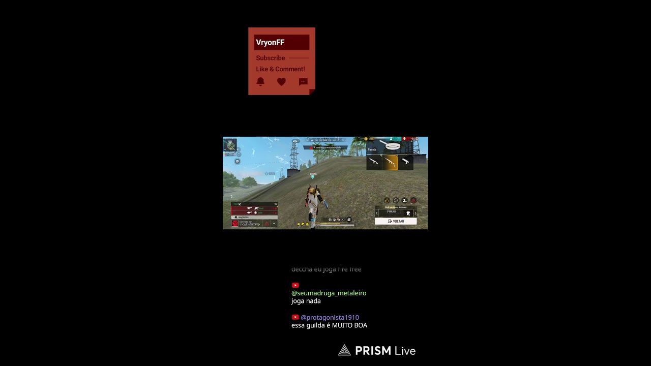 FREE FIRE LIVE ON! JOGANDO GUERRA DE GUILDAS 🔥