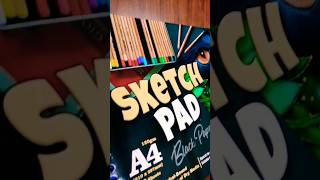 SKETCH PAD | BLACK PAPER #shortsbeta #sketchpad #ytshorts  #blackpaper