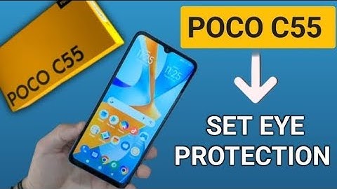 Poco C55 Reading Mode Setting, how to set eye protection in poco phone