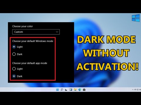 How to Make Windows Dark Mode without Activation