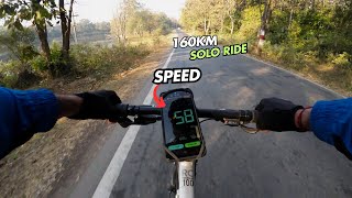 160 Km Solo Ride Speed 58 Kmh Pure Endurance Test