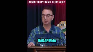 LACSON SINUPALPAL ANG POWER-SHARING NI CAYETANO: "MAG-ISA NA LANG SIYANG KUMIKILALA SA SARILI NIYA!”