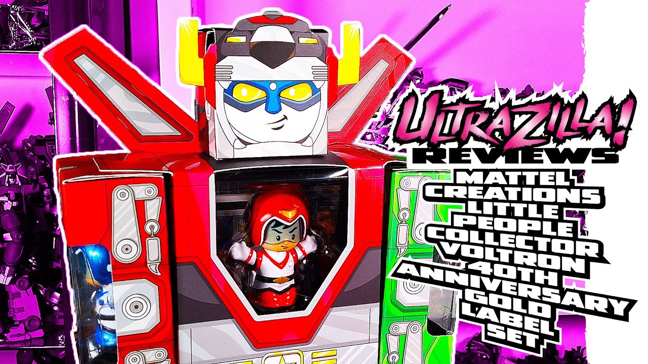 MATTEL CREATIONS LITTLE PEOPLE COLLECTOR VOLTRON 40TH ANNIVERSARY GOLD LABEL SET | Review 2342